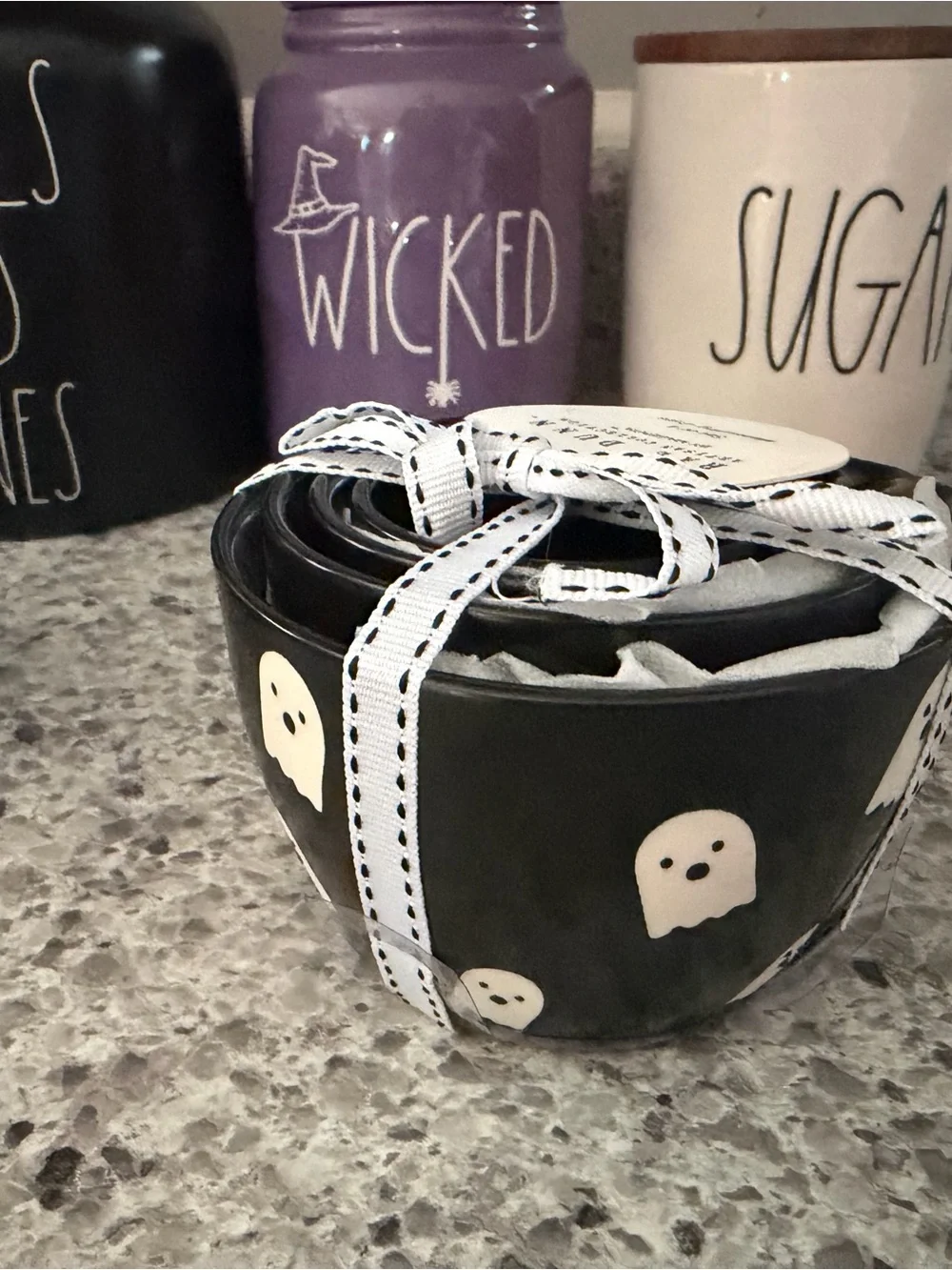 Rae Dunn Ghost Measuring Cups